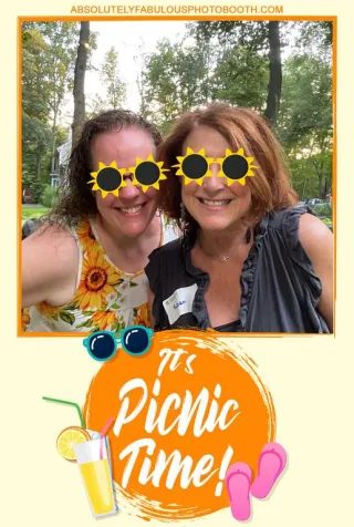 Roaming photo booth guests