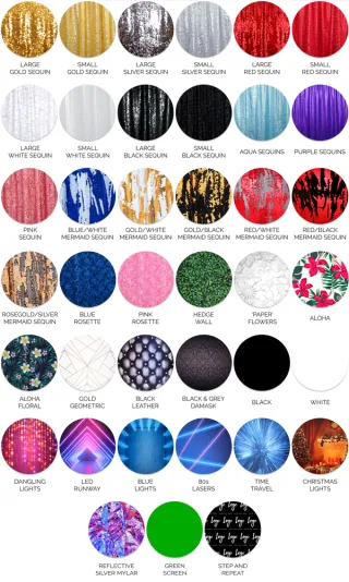 Photo booth backdrop design
