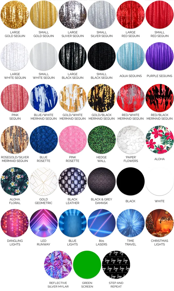 Photo booth backdrop design