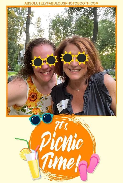 Roaming photo booth guests